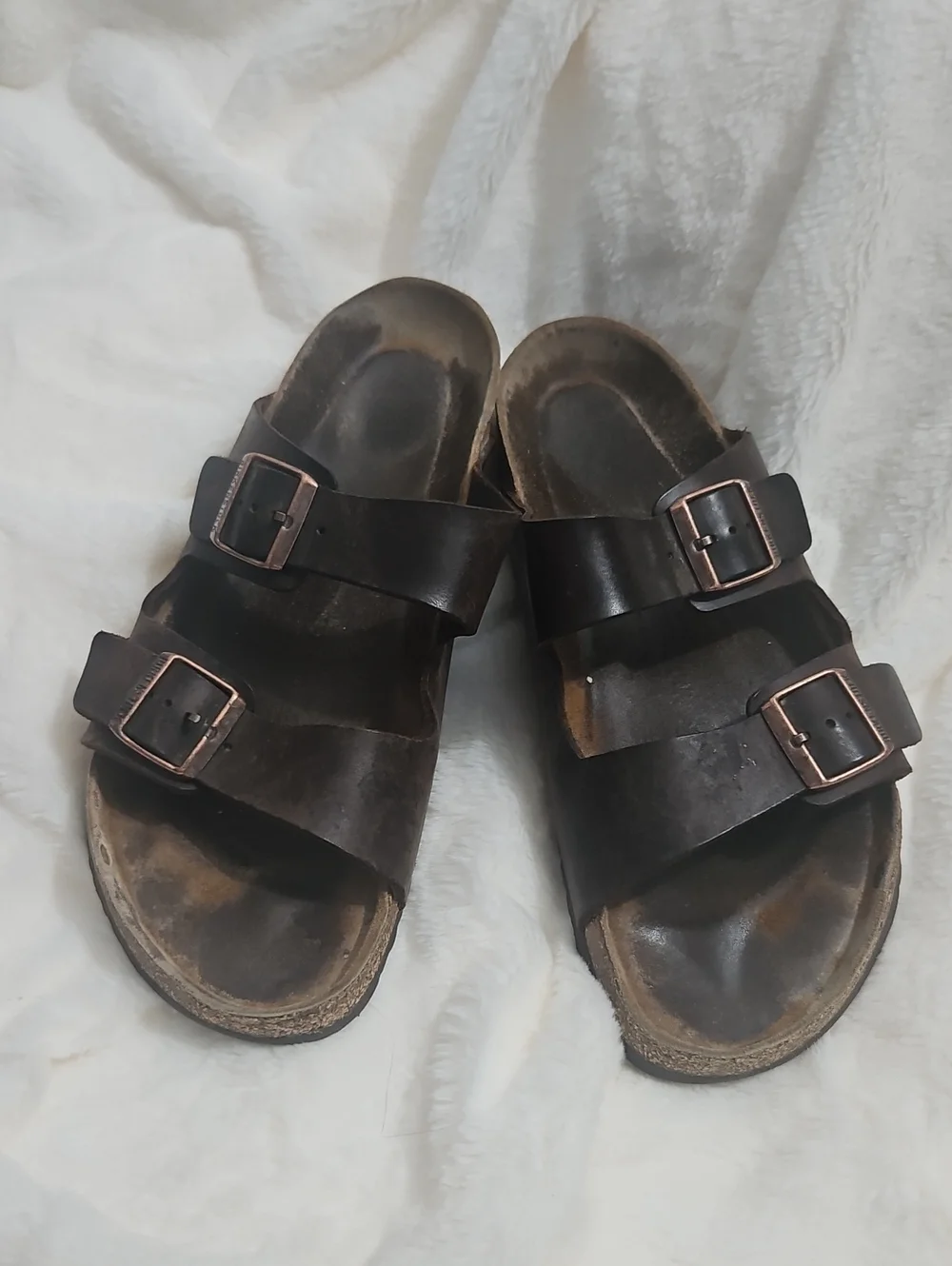 Birkenstock Arizona Oiled Leather Sandals Brown Men's EU 46 US 12 Regular Fit